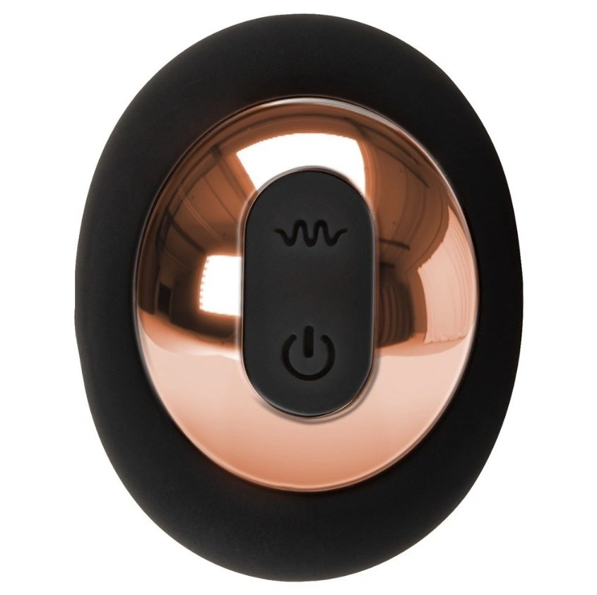 Vibrator Anal cu Rotatii, Remote Control, Silicon, USB, Negru, 9.7 cm, #4, Erotic24.ro