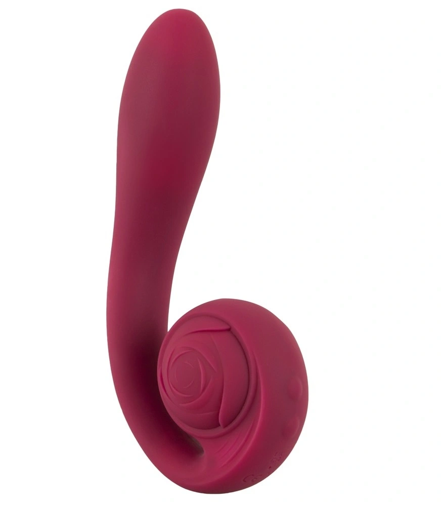 Vibrator Bendable Rosenrot Spot-On, 10 Moduri Vibratii, Silicon, USB, Rosu, 20.1 cm, #2, Erotic24.ro