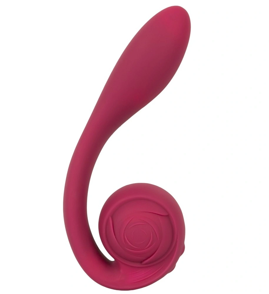 Vibrator Bendable Rosenrot Spot-On, 10 Moduri Vibratii, Silicon, USB, Rosu, 20.1 cm, #1, Erotic24.ro