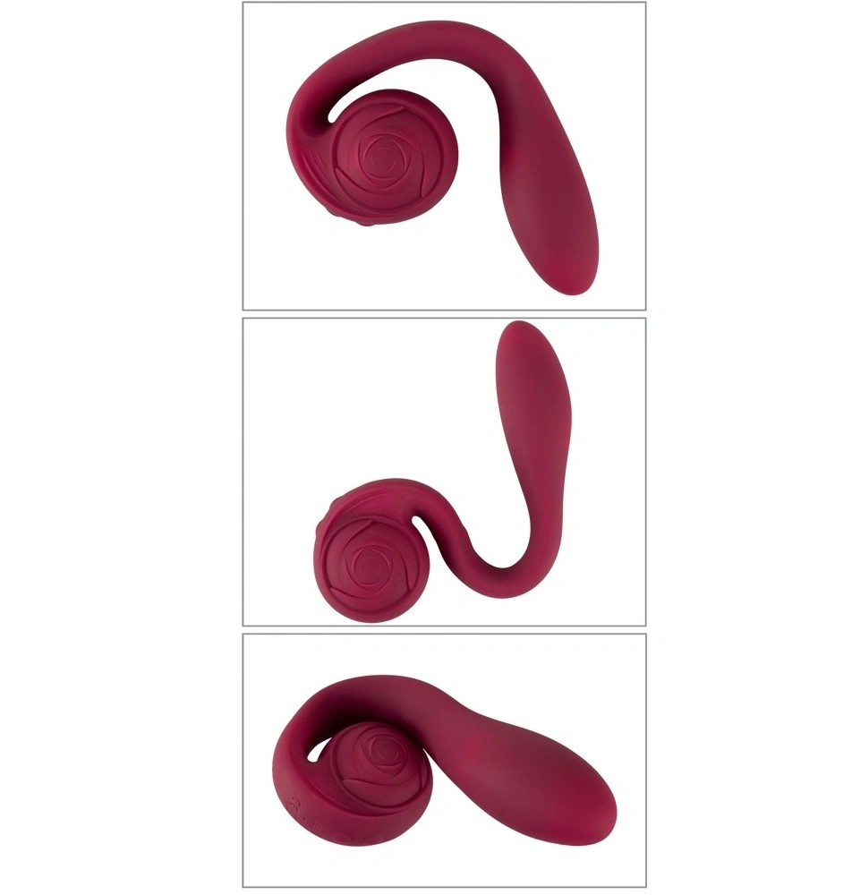 Vibrator Bendable Rosenrot Spot-On, 10 Moduri Vibratii, Silicon, USB, Rosu, 20.1 cm, #4, Erotic24.ro