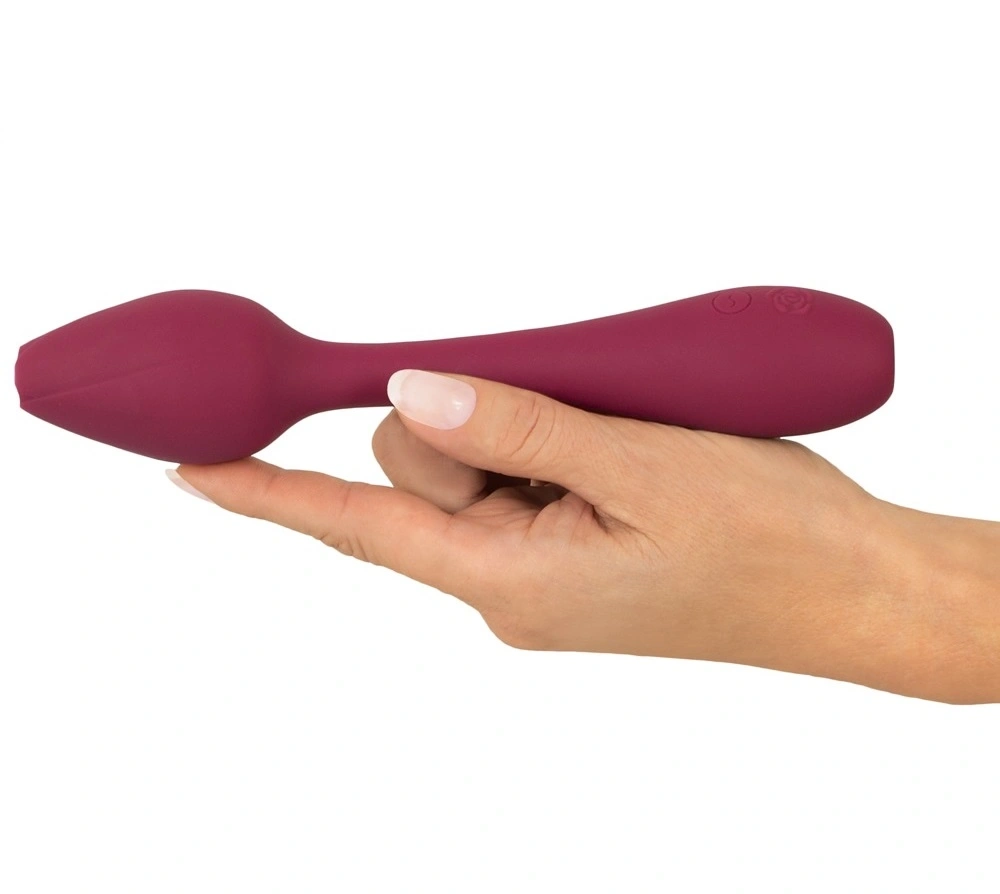 Vibrator Bendable Rosenrot G-spot, 10 Moduri Vibratii, Silicon, USB, Rosu, 20 cm, #3, Erotic24.ro