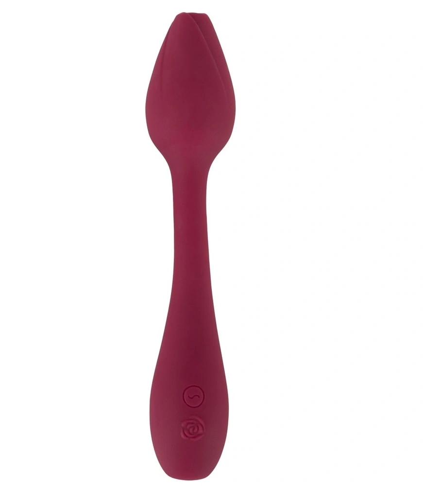 Vibrator Bendable Rosenrot G-spot, 10 Moduri Vibratii, Silicon, USB, Rosu, 20 cm, #1, Erotic24.ro