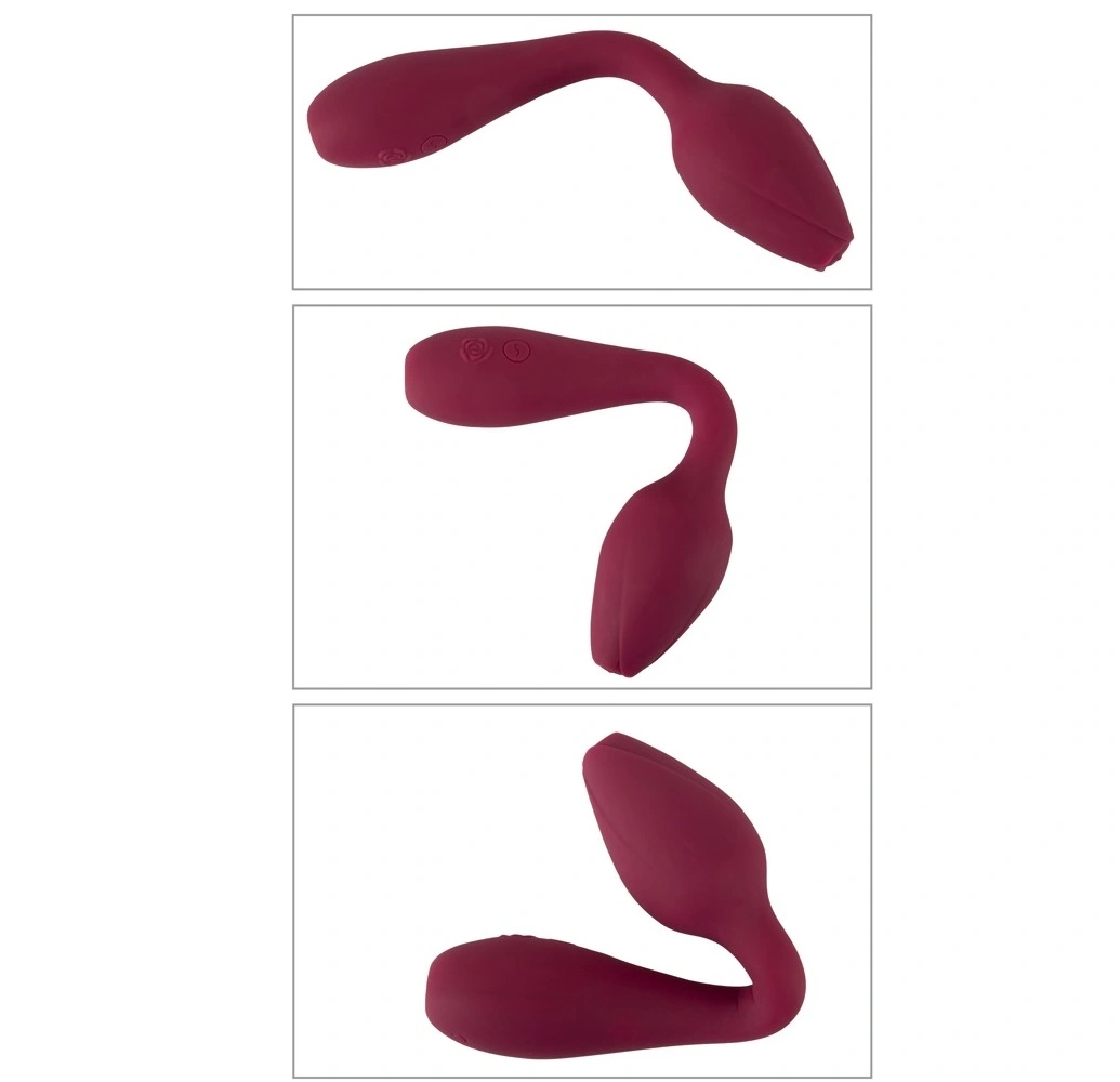 Vibrator Bendable Rosenrot G-spot, 10 Moduri Vibratii, Silicon, USB, Rosu, 20 cm, #4, Erotic24.ro