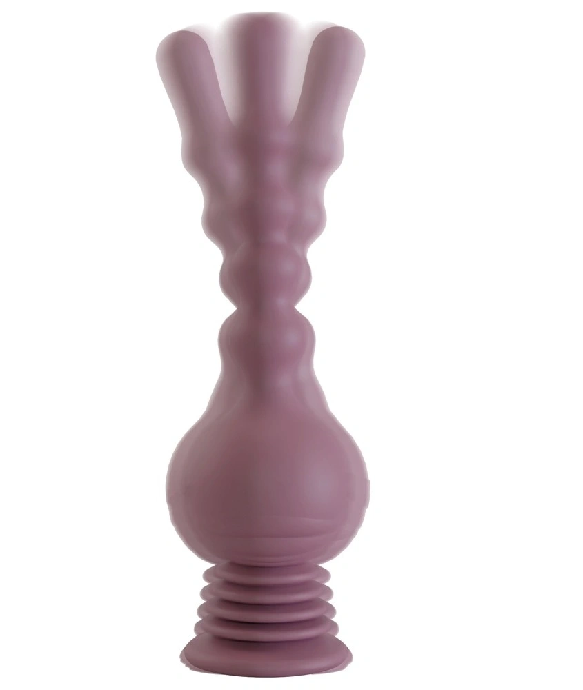 Stimulator Anal Strong Shaker cu Ventuza, Silicon, USB, Mov, 27.7 cm, Nr. 1, Erotic24.ro