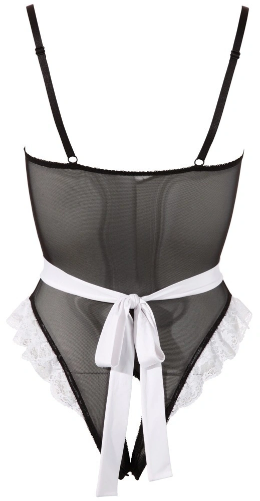 Costum Fantezie Sexy Menajera, Negru/Alb, S, #4, Erotic24.ro