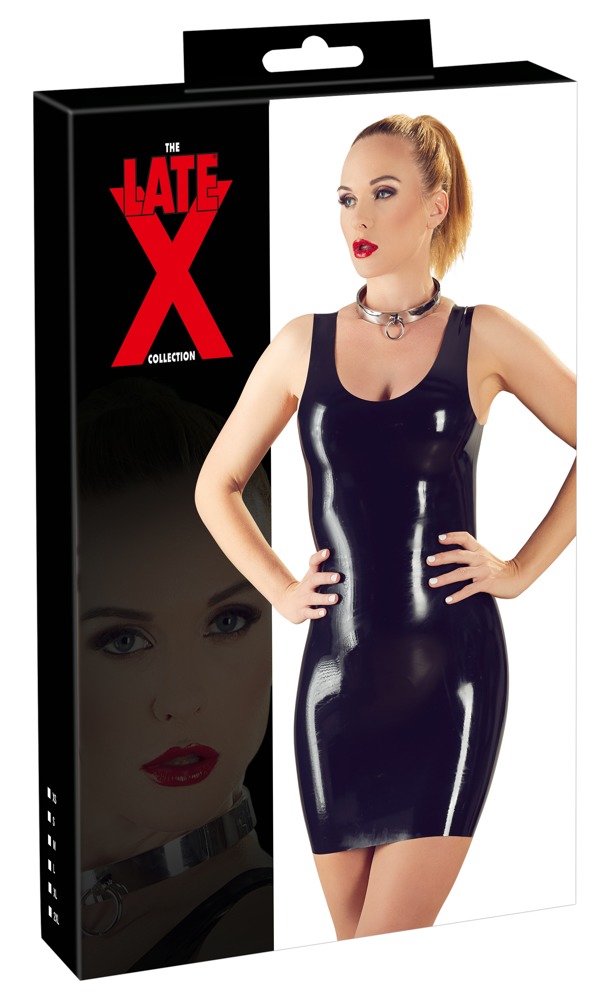Rochie Mini din Latex, Negru, L, #5, Erotic24.ro