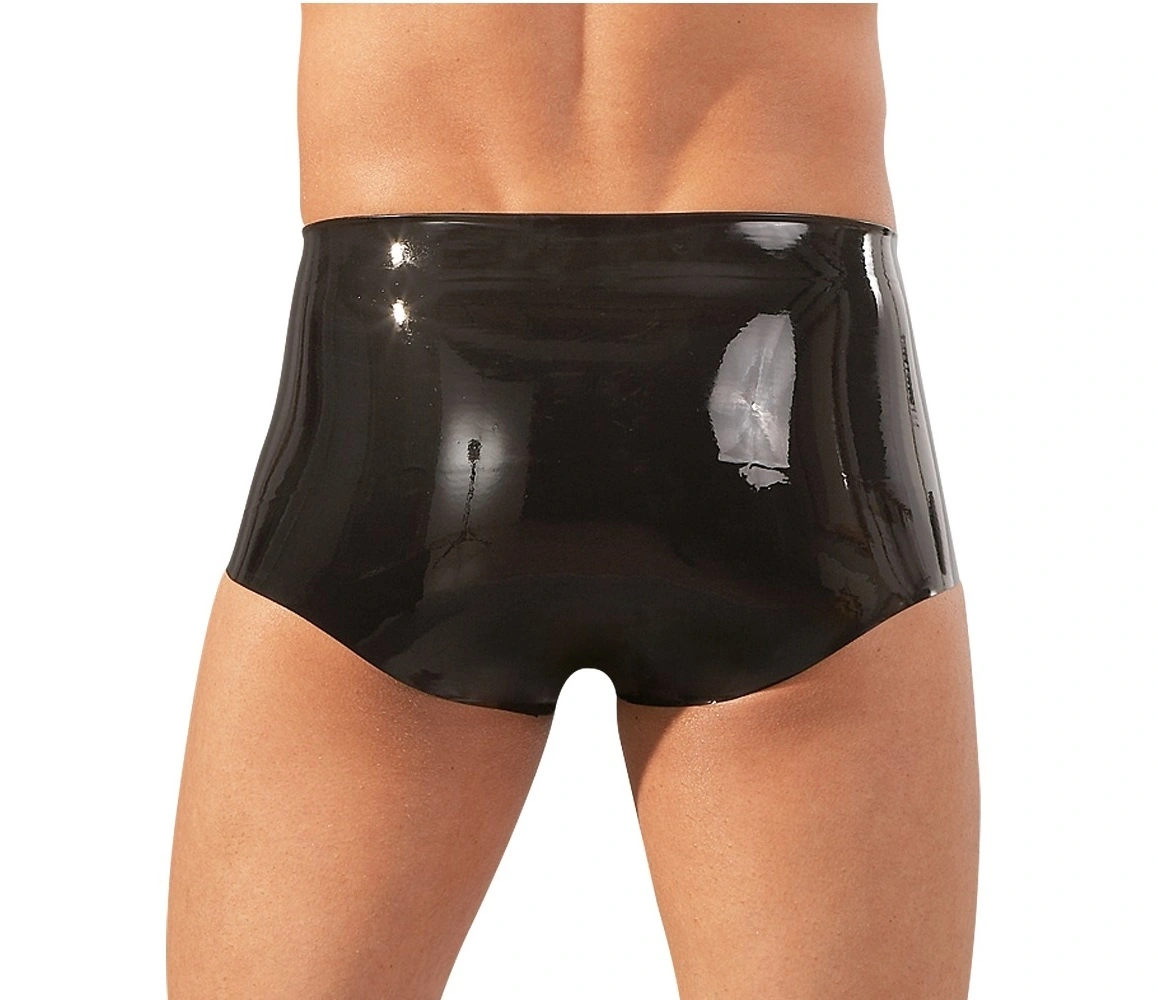 Boxeri Barbatesti din Latex, Negru, L/XL, Nr. 2, Erotic24.ro