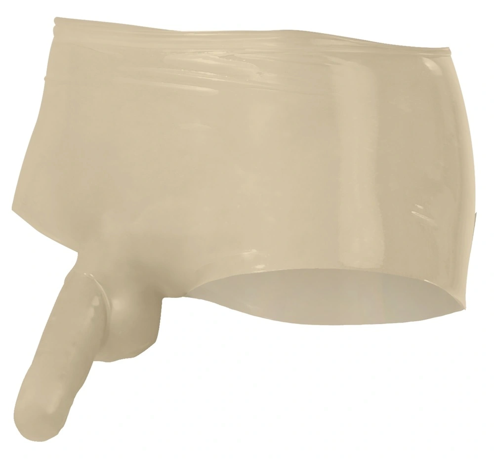 Boxeri Barbatesti din Latex, Transparent, S/M, Nr. 3, Erotic24.ro