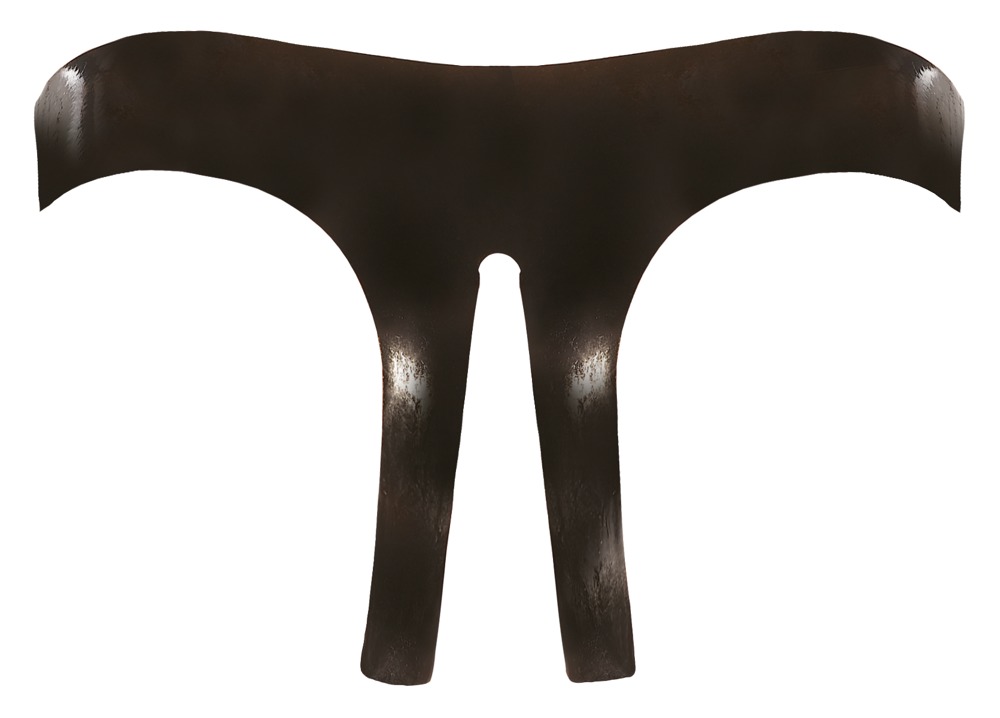 Bikini Crotchless, Latex, Negru, S-L, #6, Erotic24.ro