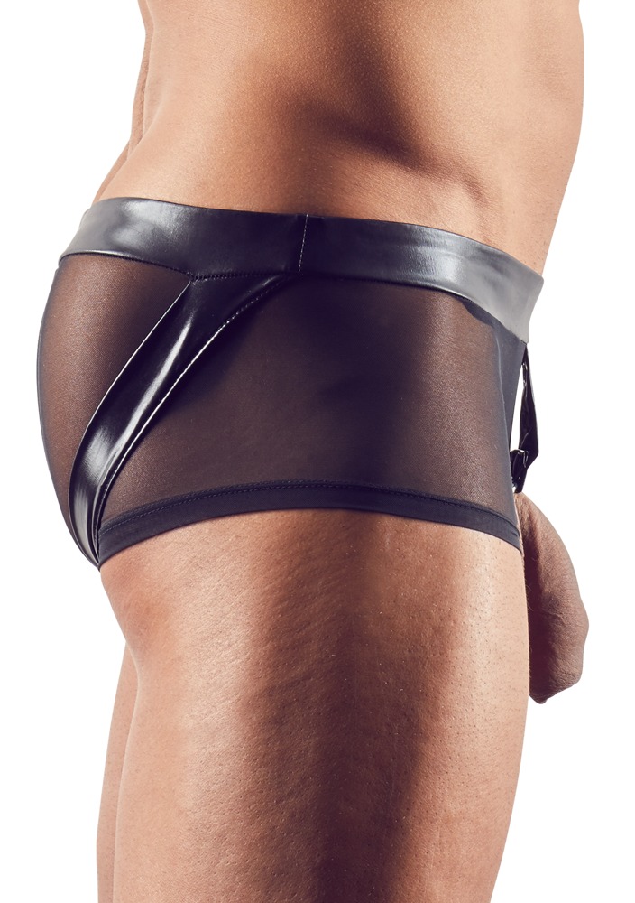 Boxeri cu Inel de Penis, Negru, S, Nr. 2, Erotic24.ro