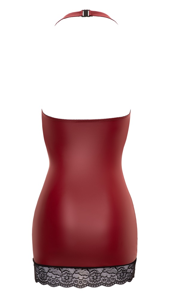 Rochie cu Insertii din Dantela, Visiniu/Negru, S, #6, Erotic24.ro