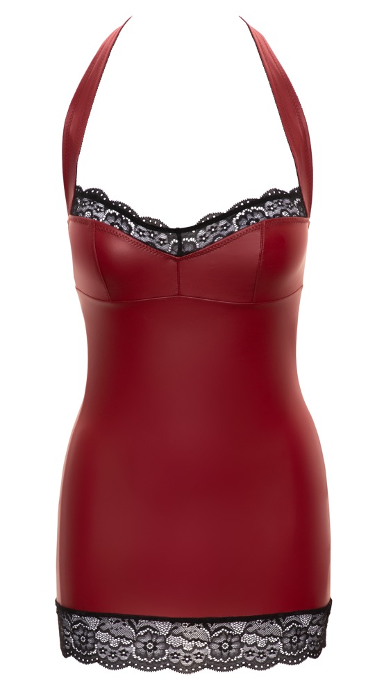 Rochie cu Insertii din Dantela, Visiniu/Negru, M, #5, Erotic24.ro