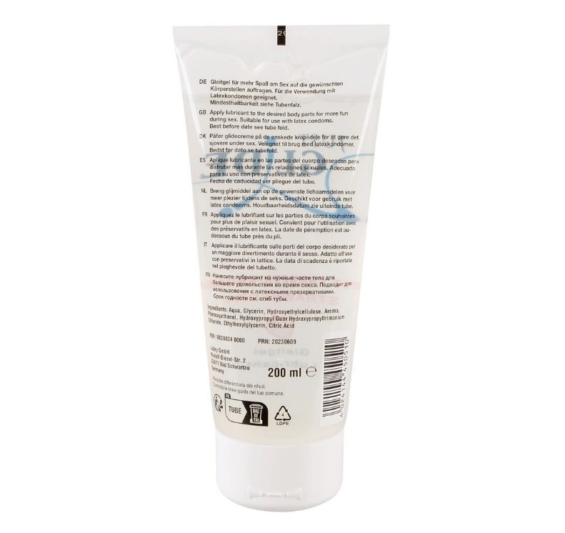Lubrifiant Just Glide pe Baza de Apa, Aroma Capsuni, 200 ml, #2, Erotic24.ro