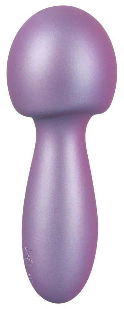Mini Wand Sweet Smile Metallic, 10 Moduri Vibratii, Silicon, USB, 11.6 cm, Nr. 5, Erotic24.ro