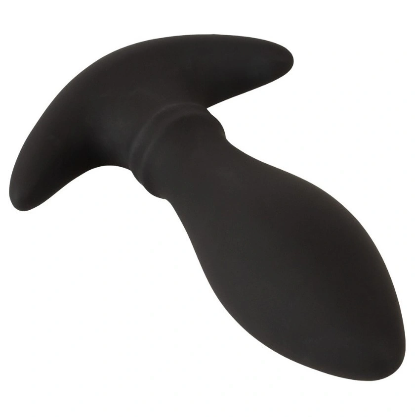 Vibrator Anal cu Inele Miscatoare, Remote Control, Silicon, USB, Negru, 16.4 cm, Nr. 4, Erotic24.ro