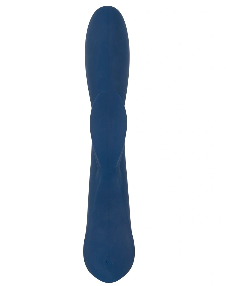 Vibrator Rabbit Magic Shiver, 10 Moduri Vibratii, Silicon, USB, Albastru Inchis, 20 cm, Nr. 2, Erotic24.ro