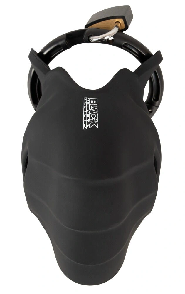 Cusca de Castitate Black Velvet, Silicon, Negru, #7, Erotic24.ro