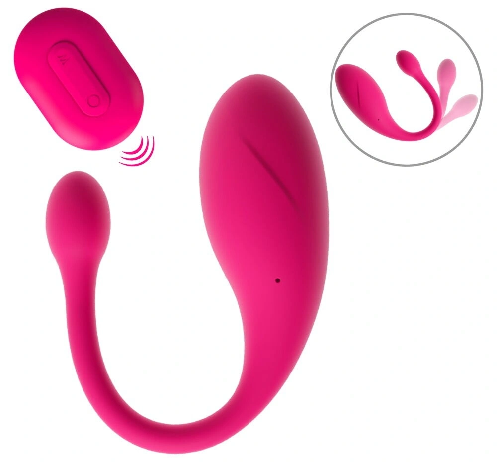 Ou Vibrator Koral, Remote Control, 10 Moduri Vibratii, Silicon, USB, Roz, #1, Erotic24.ro