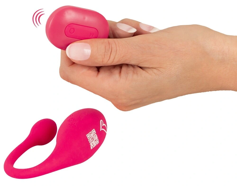 Ou Vibrator Koral, Remote Control, 10 Moduri Vibratii, Silicon, USB, Roz, #6, Erotic24.ro