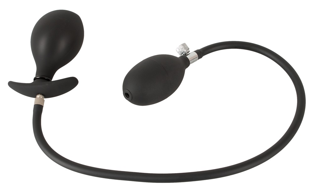 Dop Anal Gonflabil, Silicon, Negru, #2, Erotic24.ro