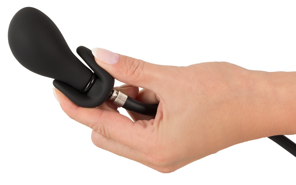 Dop Anal Gonflabil, Silicon, Negru, #7, Erotic24.ro