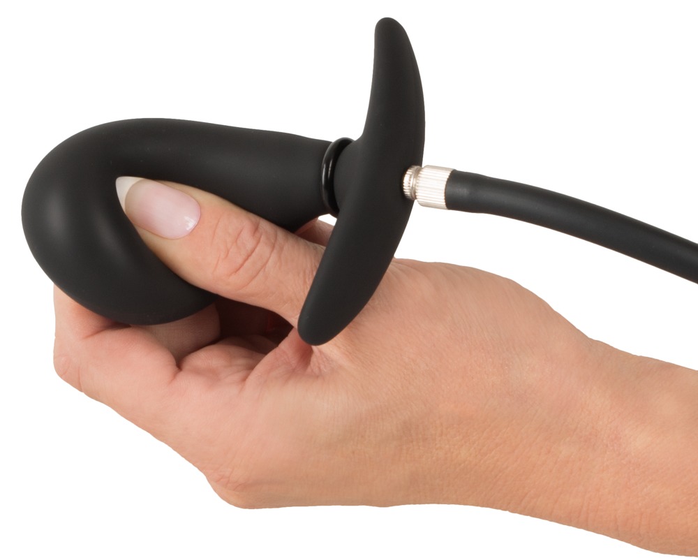 Dop Anal Gonflabil, Silicon, Negru, #8, Erotic24.ro