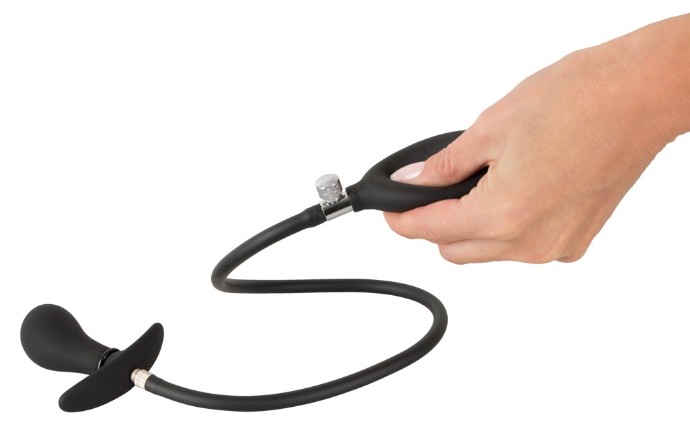 Dop Anal Gonflabil, Silicon, Negru, #6, Erotic24.ro