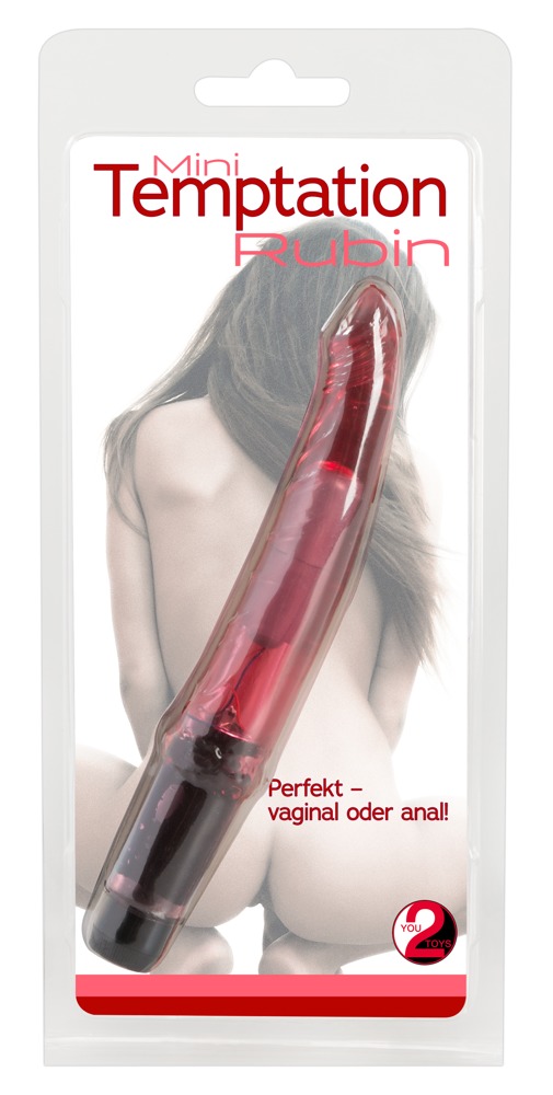 Vibrator Temptation Rubin Multispeed, PVC, Rosu, 16.5 cm, #4, Erotic24.ro