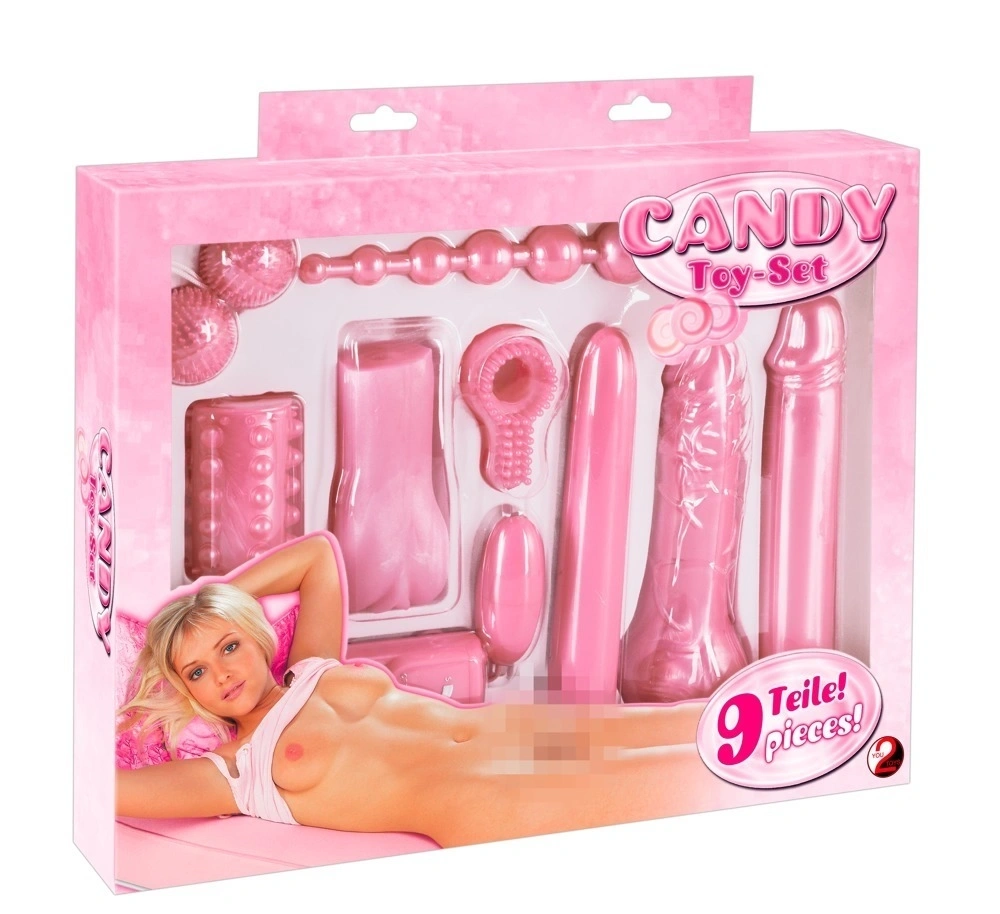 Set de 9 Jucarii Sexuale Candy Toy, Roz, #2, Erotic24.ro