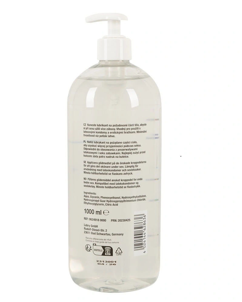 Lubrifiant Anal Just Glide pe Baza de Apa 1000 ml, #2, Erotic24.ro