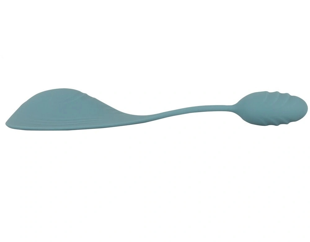 Stimulator Vibepad mini, Remote Control, 2 Motoare, 9 Moduri Vibratii, Silicon, USB, Albastru Deschis, #7, Erotic24.ro