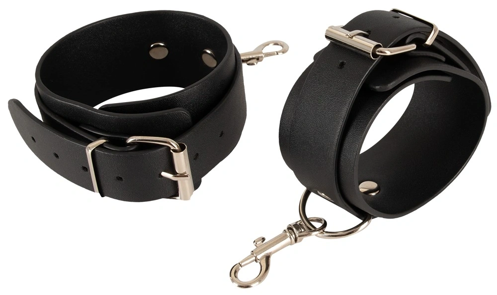 Sistem Retinere Bad Kitty, Harness si Catuse Maini, Piele Ecologica, Negru, Nr. 12, Erotic24.ro