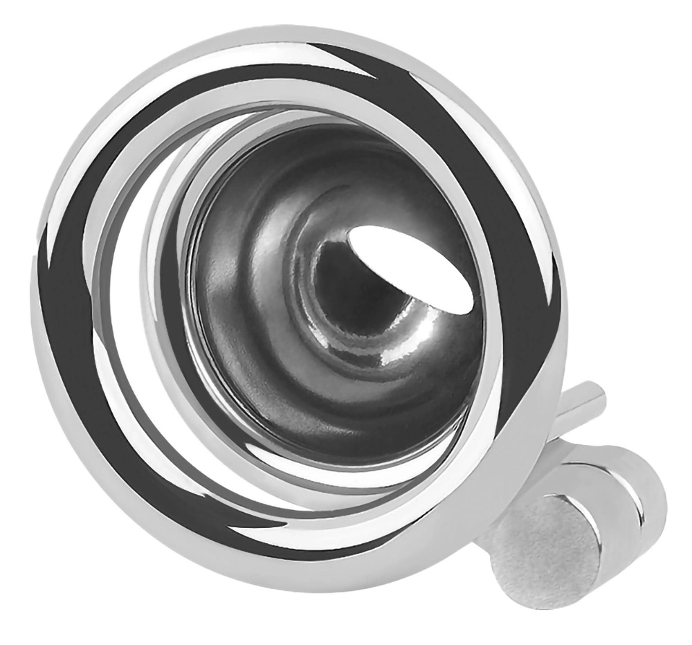 Custa Metalica Mini de Castitate, 3 Inele pentru Testicule, Argintiu, #5, Erotic24.ro