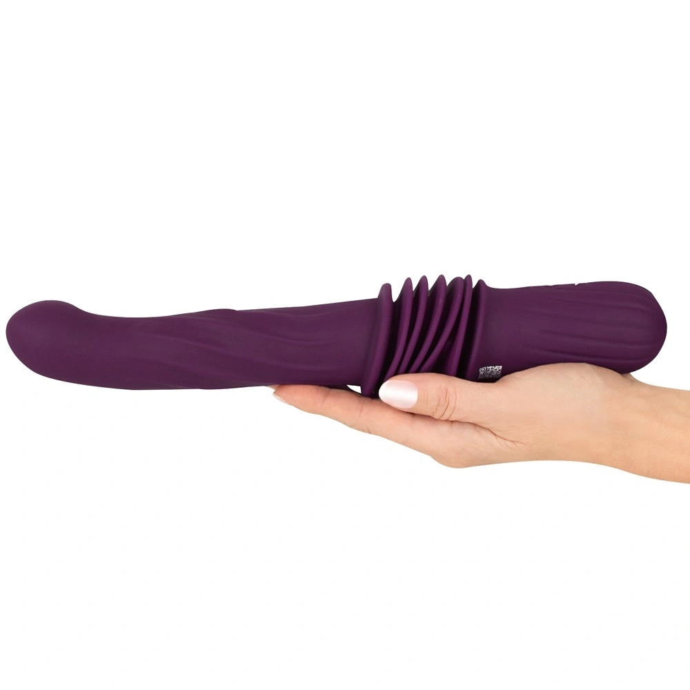 Vibrator RC Warming Fucking Machine, Remote Control, Functii Impingere, Vibratii si Incalzire, Ventuza Detasabila, Silicon, Mov, #4, Erotic24.ro