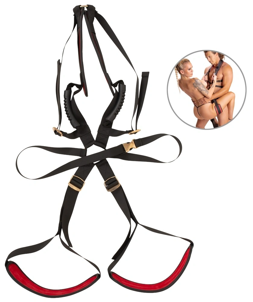 Sistem Retinere Bad Kitty pentru Corp, Negru/Rosu, #6, Erotic24.ro