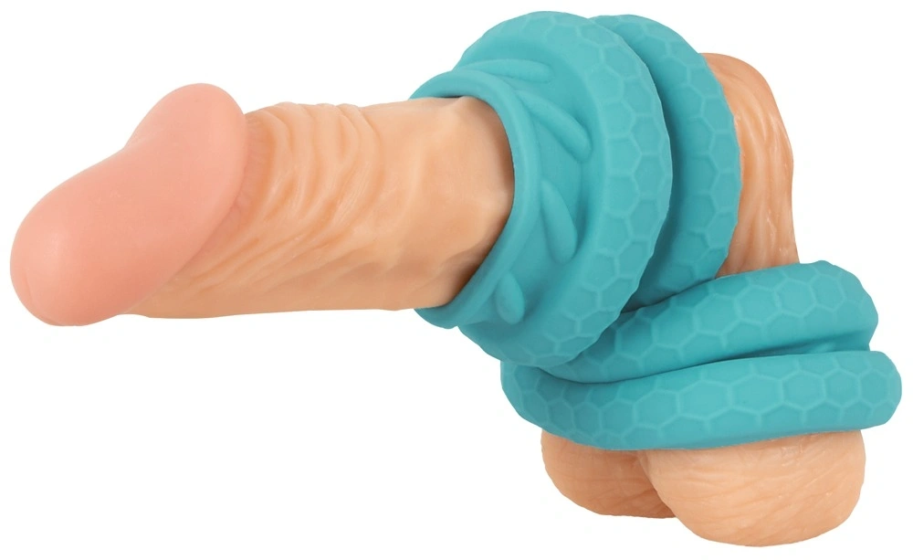 Set 4 Inele pentru Penis si Testicule, Silicon Lichid, Verde, Nr. 9, Erotic24.ro