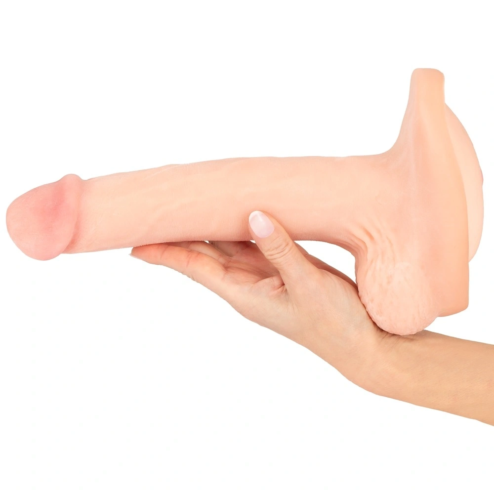 Jucarie 3 in 1, Prelungitor Penis, Dildo, Masturbator, TPE, Natural, 31 cm, #5, Erotic24.ro