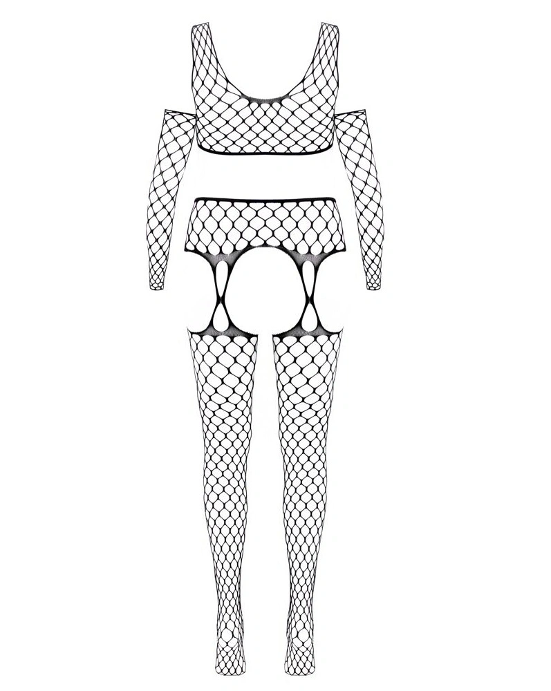 Set Lenjerie Fantasy 3 Piese, Negru, S-L, #5, Erotic24.ro