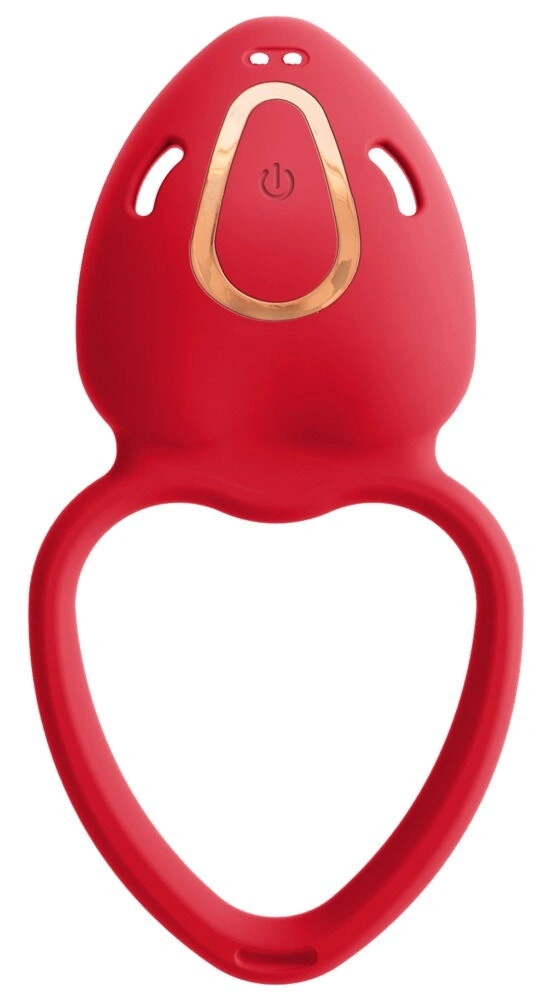 Vibrator Lay-on, Remote Control, 10 Moduri Vibratii, Silicon, USB, Rosu, #4, Erotic24.ro