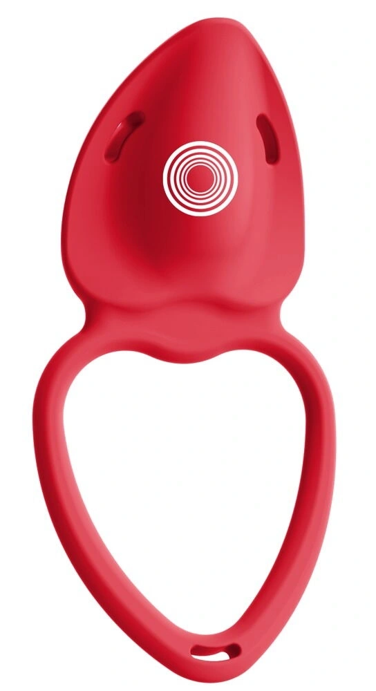 Vibrator Lay-on, Remote Control, 10 Moduri Vibratii, Silicon, USB, Rosu, #5, Erotic24.ro