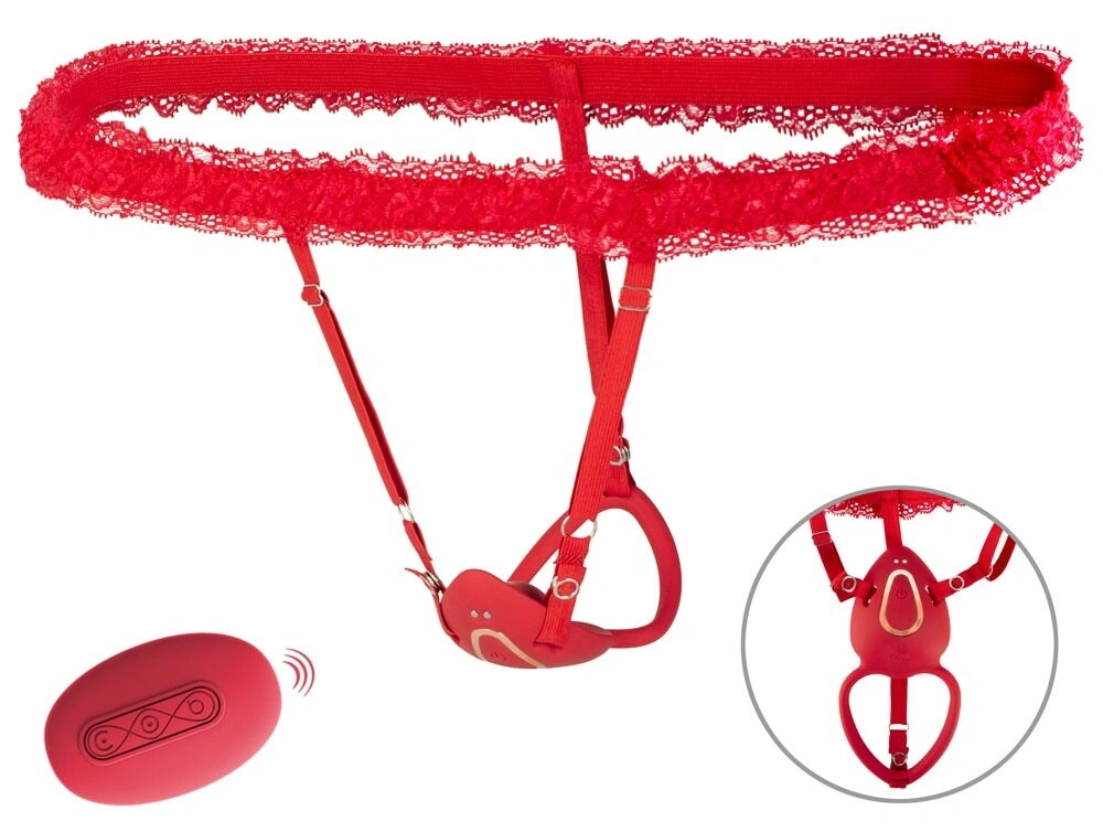 Vibrator Lay-on, Remote Control, 10 Moduri Vibratii, Silicon, USB, Rosu, #1, Erotic24.ro
