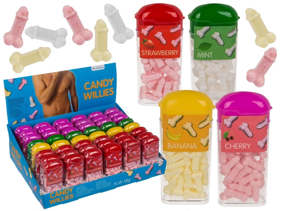 Bomboane Forma Penis 18 gr, Sortimente variate