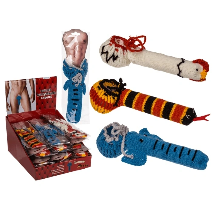 Acoperitoare pentru Penis si Testicule, Material Tricotat, Forma Cocos, #2, Erotic24.ro