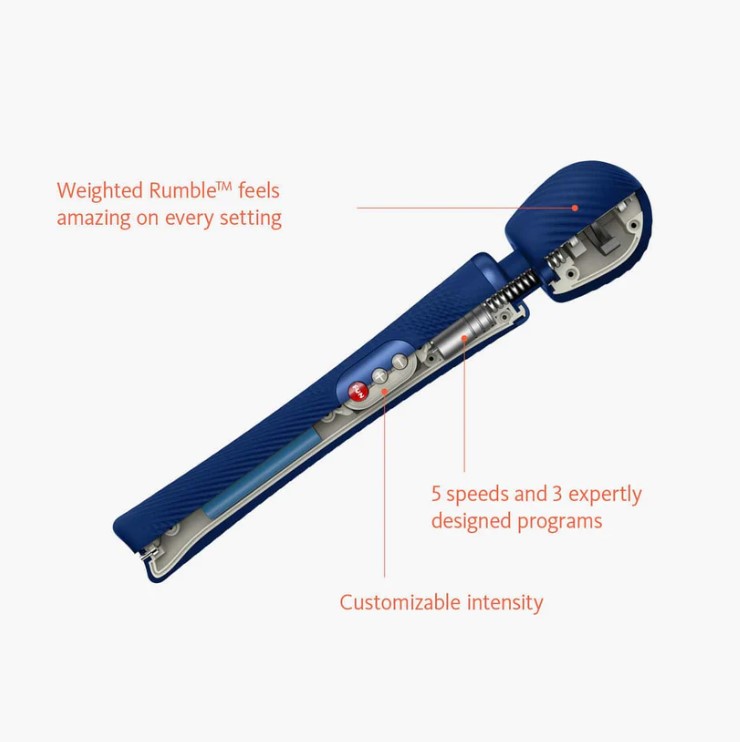 Vibrator Wand VIM Fun Factory, Midnight Blue, Nr. 4, Erotic24.ro