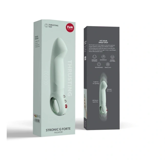 Pulsator Fun Factory Stronic G-Forte, Silicon, USB, Verde Deschis, 19 cm, #5, Erotic24.ro