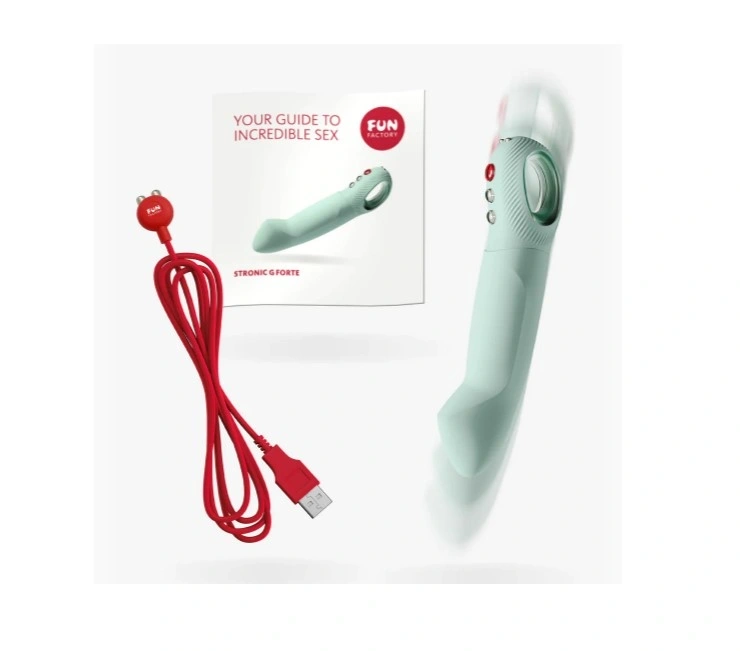 Pulsator Fun Factory Stronic G-Forte, Silicon, USB, Verde Deschis, 19 cm, #3, Erotic24.ro