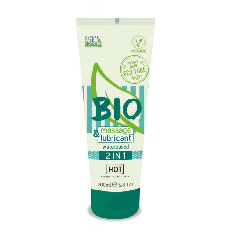 Lubrifiant pe Baza de Apa&Gel de Masaj BIO 200 ml