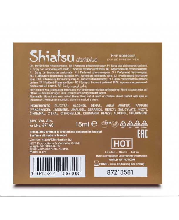 Parfum cu Feromoni pentru Barbati SHIATSU Dark Blue 15 ml, Nr. 5, Erotic24.ro