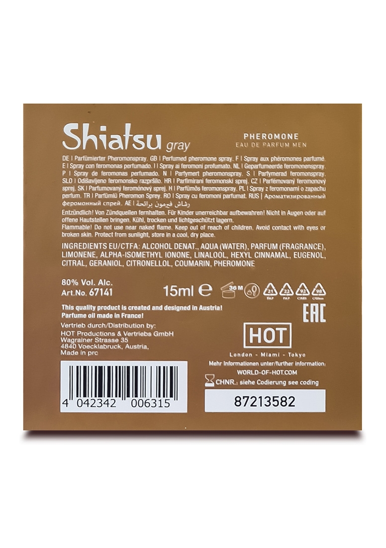 Parfum cu Feromoni pentru Barbati SHIATSU Grey 15 ml, Nr. 5, Erotic24.ro