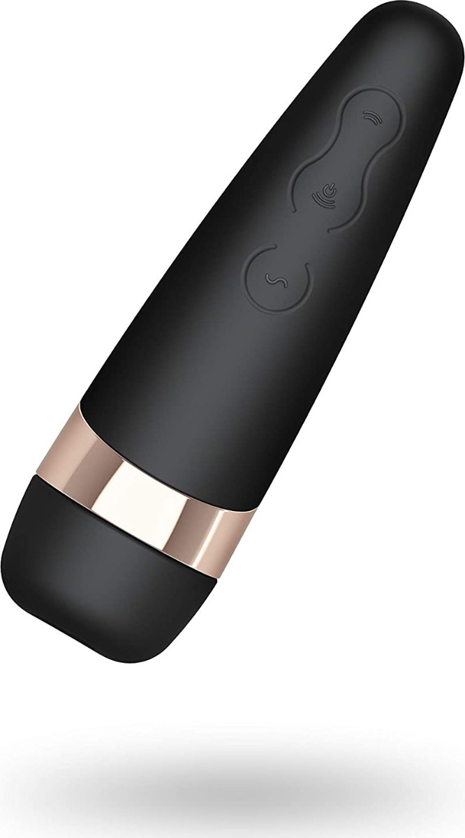 Stimulator Clitoridian Air Pulse&Vibration Satisfyer Pro 3 Negru, Nr. 2, Erotic24.ro